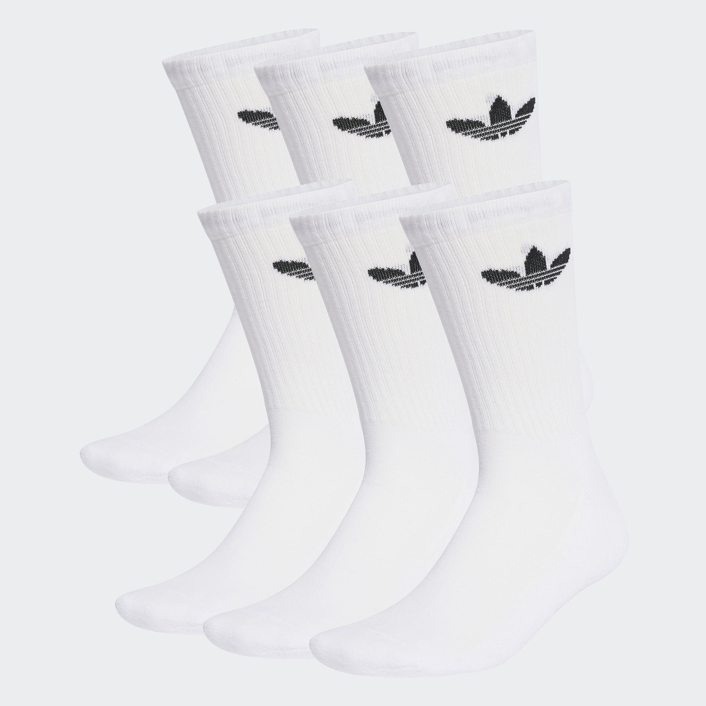 Trefoil Cushion Crew Socks 6 Pairs